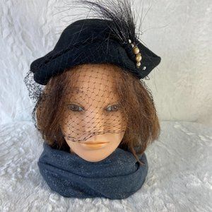 Vintage Fur Felt tilt hat